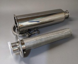 Triclamp 1.5" - Inline trub filter