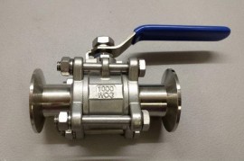 1" Triclamp 3pc ball valve